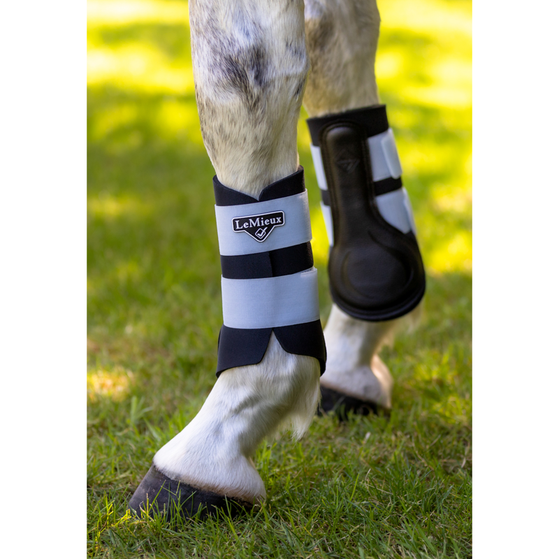 LeMieux Grafter Brushing Boots - Mist-4